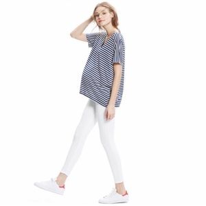 Hatch woven white leggings